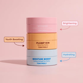 TONYMOLY Plump-kin Pumpkin Under Eye Patch with ingredients displayed