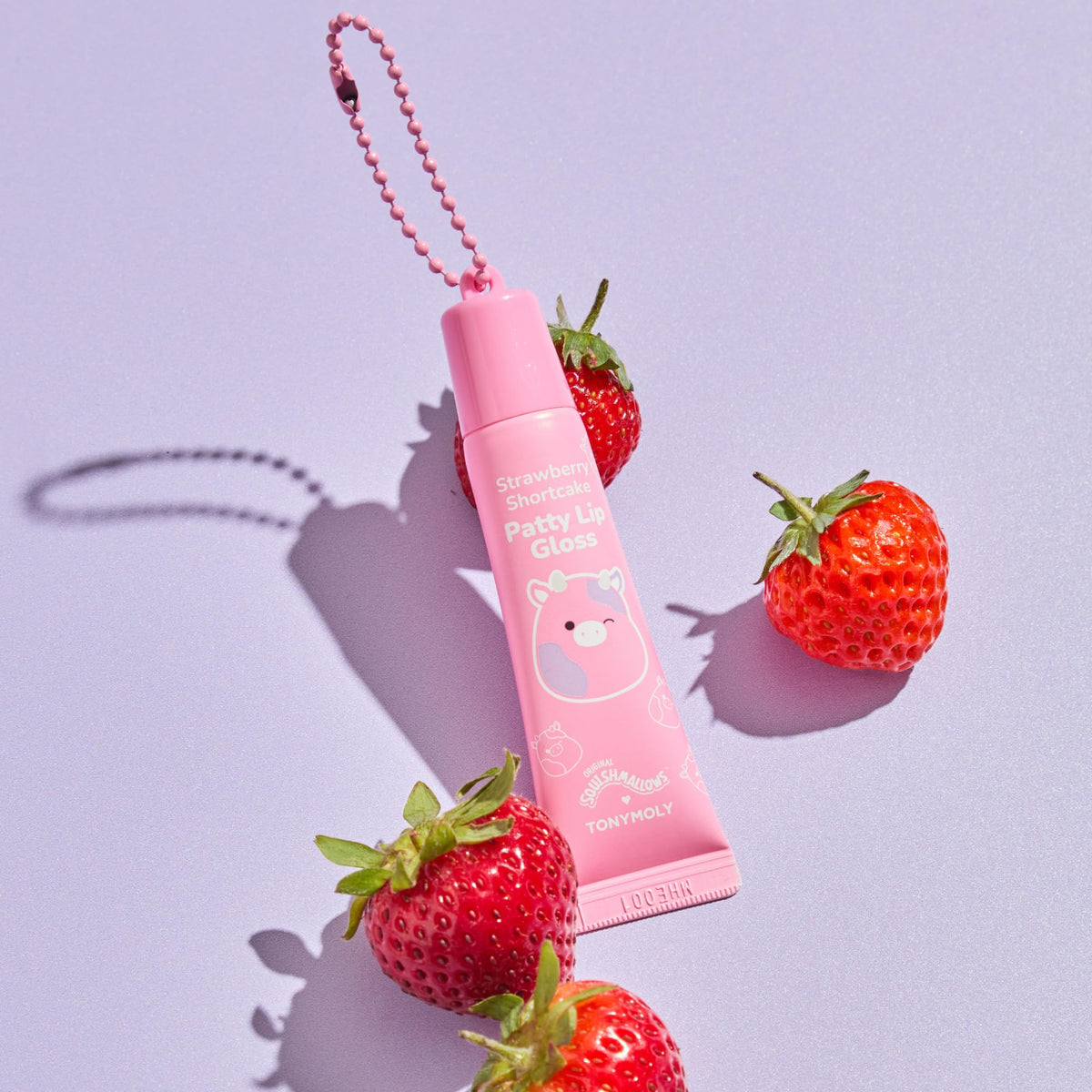 TONYMOLY Squishmallows Patty the Cow Hand Cream and Lip Gloss Set with Patty character design