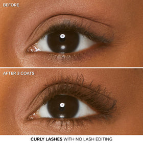 Too Faced Better Than Sex Mascara on a vanity with makeup accessories