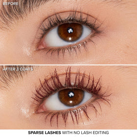 Too Faced Better Than Sex Mascara on vanity with other makeup