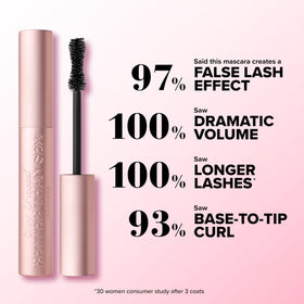 Too Faced Better Than Sex Mascara packaging with dimensions