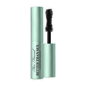 Too Faced Better Than Sex Waterproof Mascara front view, black tube