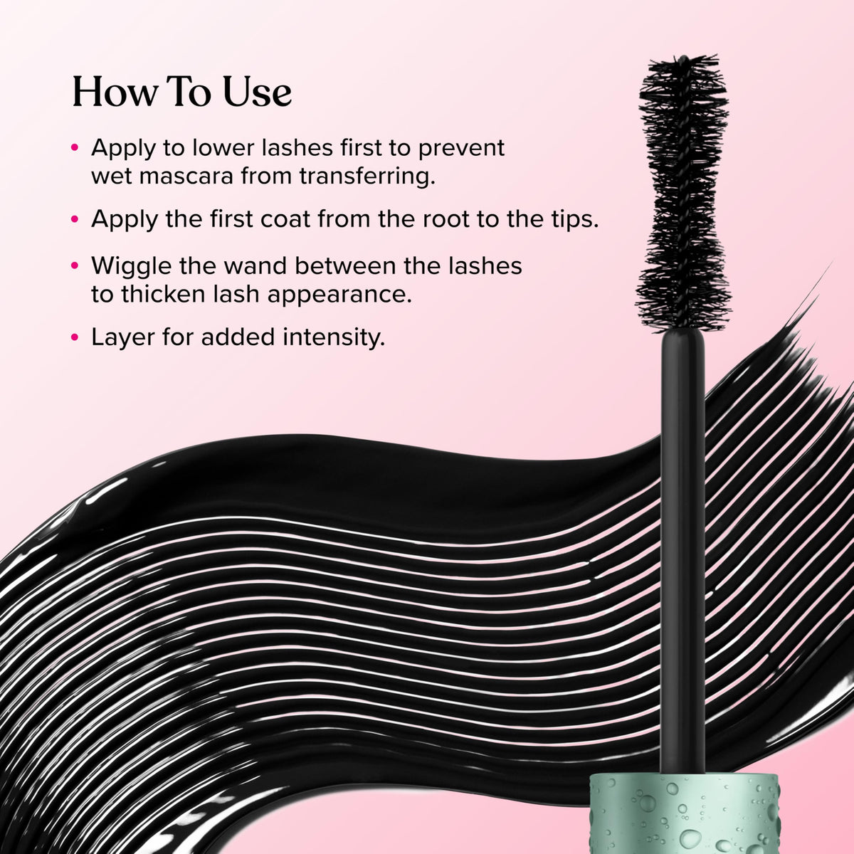 Too Faced Better Than Sex Waterproof Mascara in hand, showing size