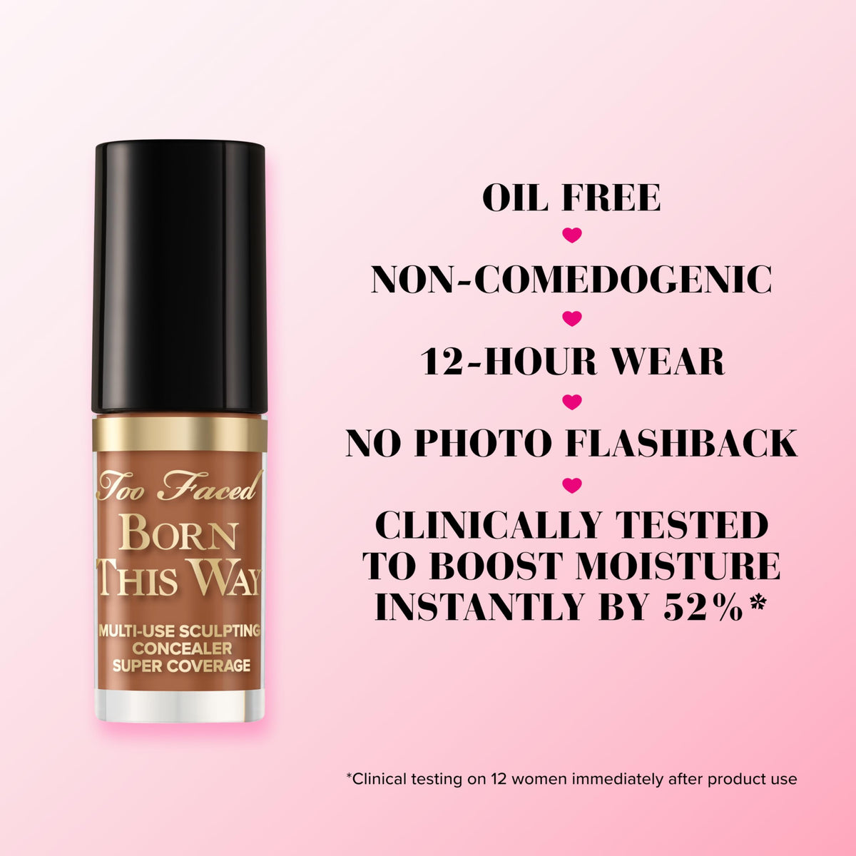 Too Faced Born This Way Super Coverage Concealer applicator close-up