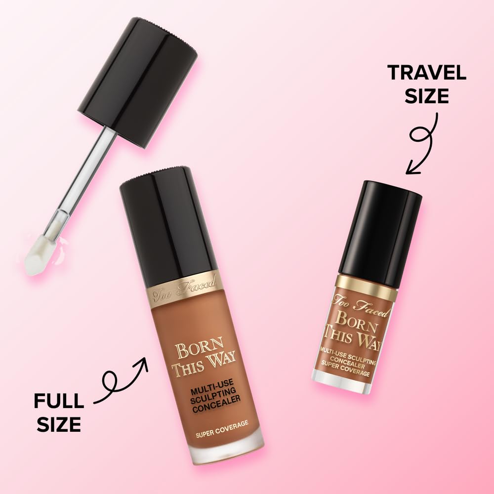 Too Faced Born This Way Super Coverage Concealer Light Beige swatch on skin