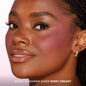 Too Faced Cloud Crush Blurring Blush Berry Dreamy swatch on skin