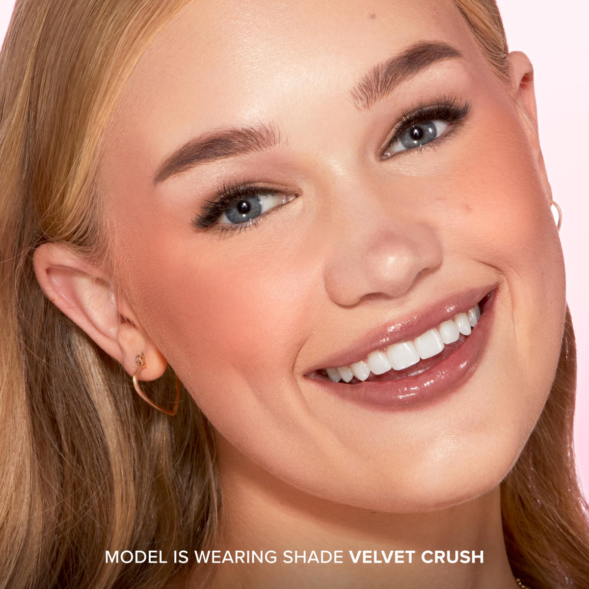 Too Faced Cloud Crush Blurring Blush packaging with tropical theme