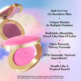 Too Faced Cloud Crush Blurring Blush swatch on skin