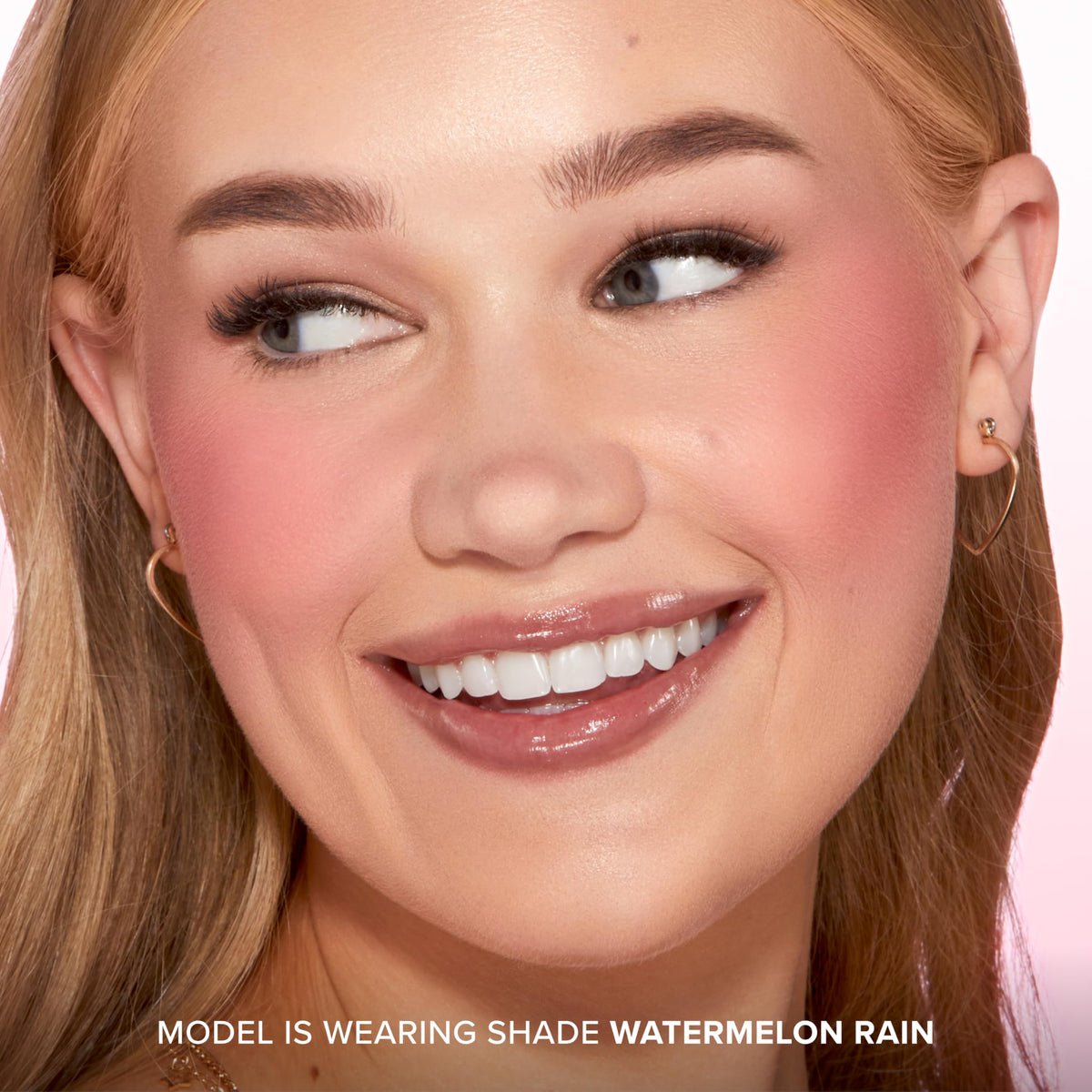 Too Faced Cloud Crush Blurring Blush swatch on skin
