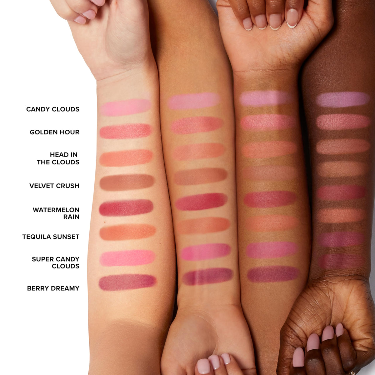 Too Faced Cloud Crush Blurring Blush with brush application