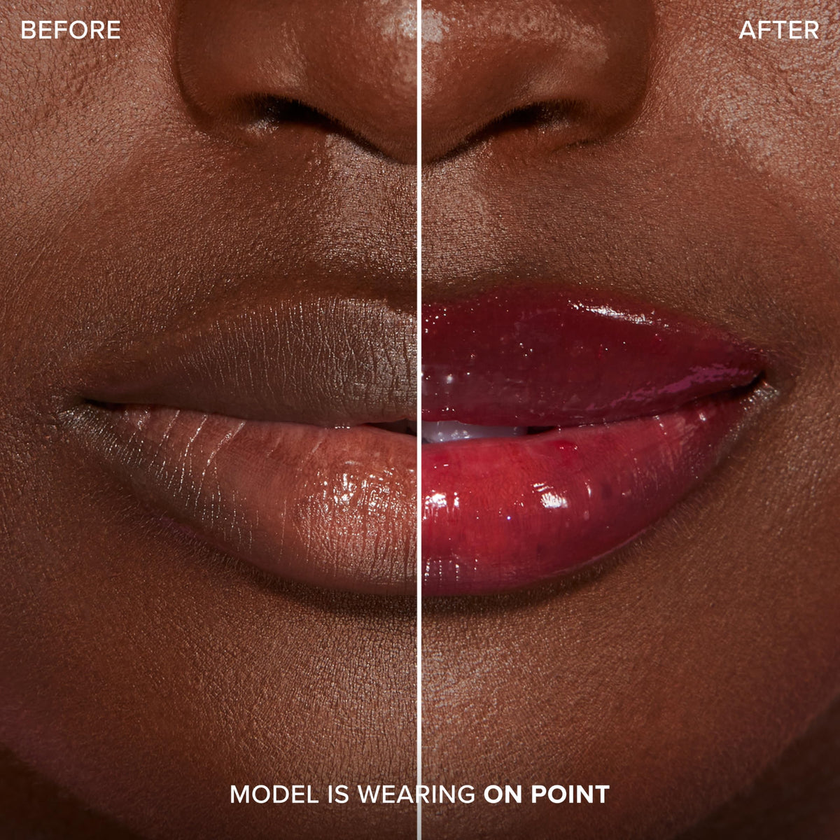 Too Faced Lip Injection Cherry Red in hand