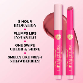 Too Faced Lip Injection Cherry Red swatch on skin