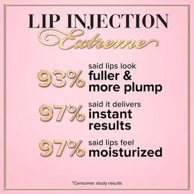 Too Faced Lip Injection Extreme Lip Plumper Gloss Bubblegum Yum on bare lips