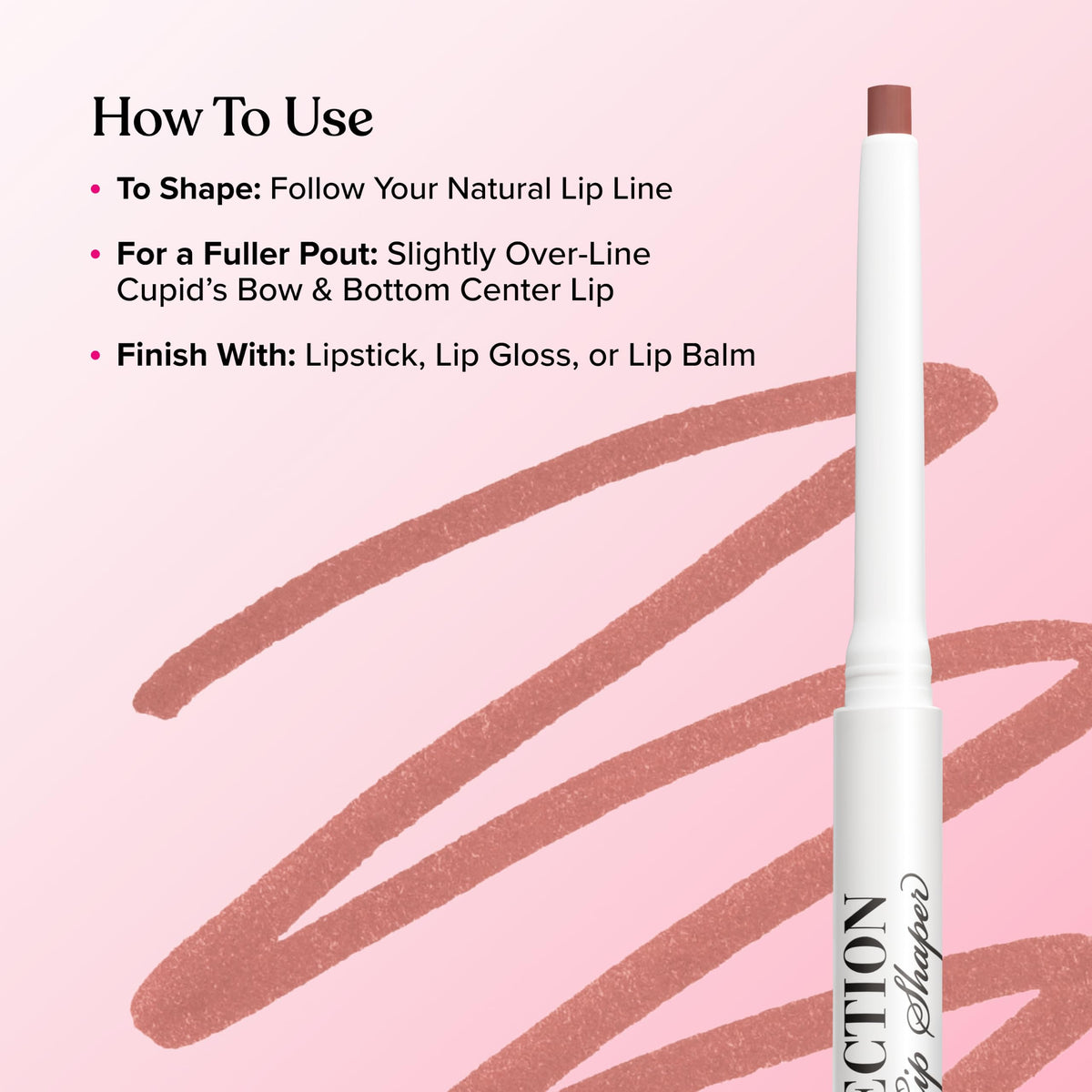 Too Faced Lip Injection Extreme Lip Shaper in use on lips