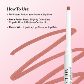 Too Faced Lip Injection Extreme Lip Shaper in use on lips