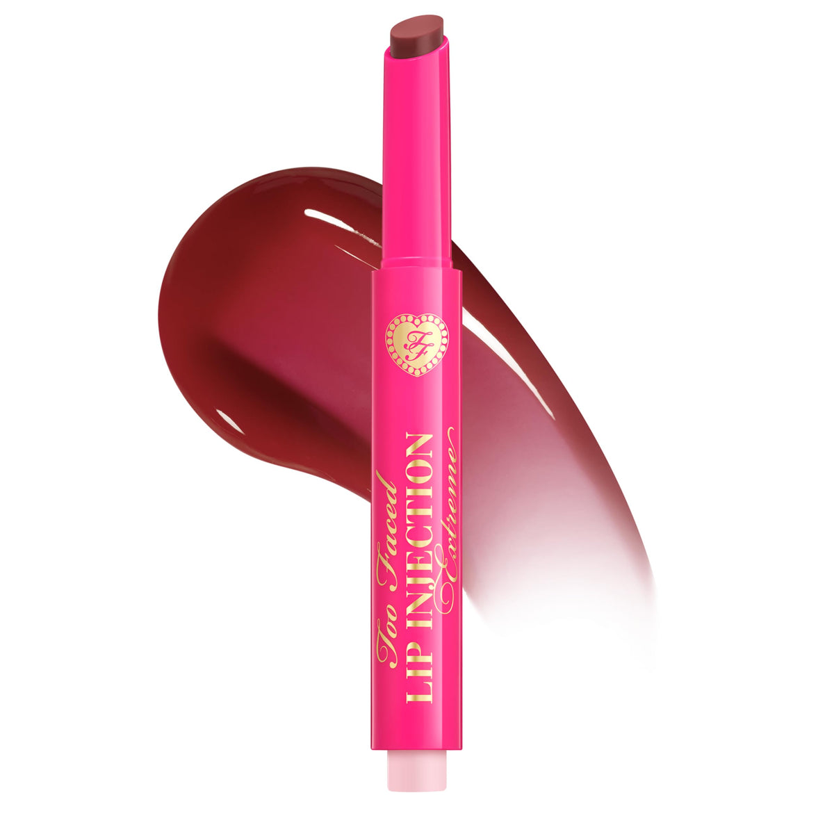 Too Faced Lip Injection Extreme Plumping Clicks front view with click applicator