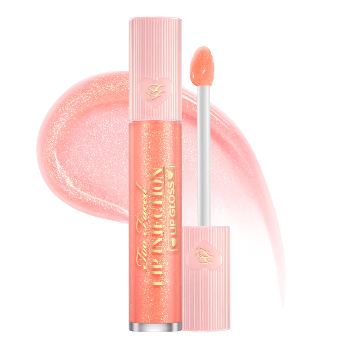 Too Faced Lip Injection Lip Gloss front view with high-shine finish