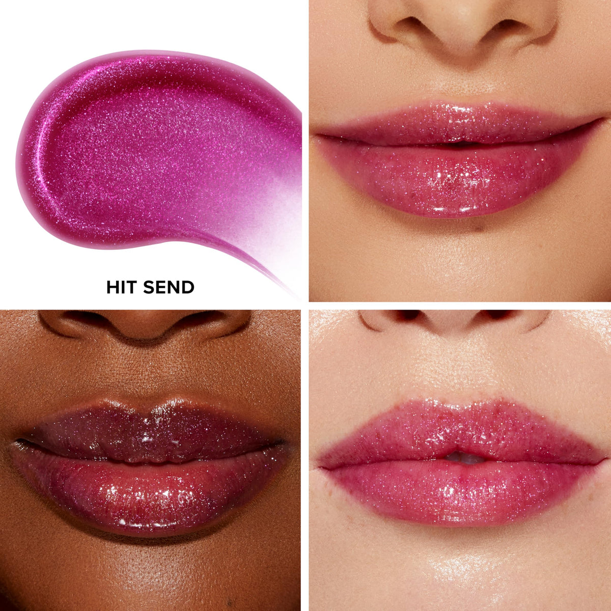Too Faced Lip Injection Lip Gloss packaging with strawberries scent