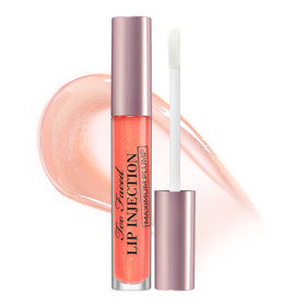 Too Faced Lip Injection Maximum Plump Gloss front view, Creamsicle Tickle
