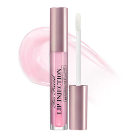 Too Faced Lip Injection Maximum Plump Gloss front view in Sheer Ballet Pink