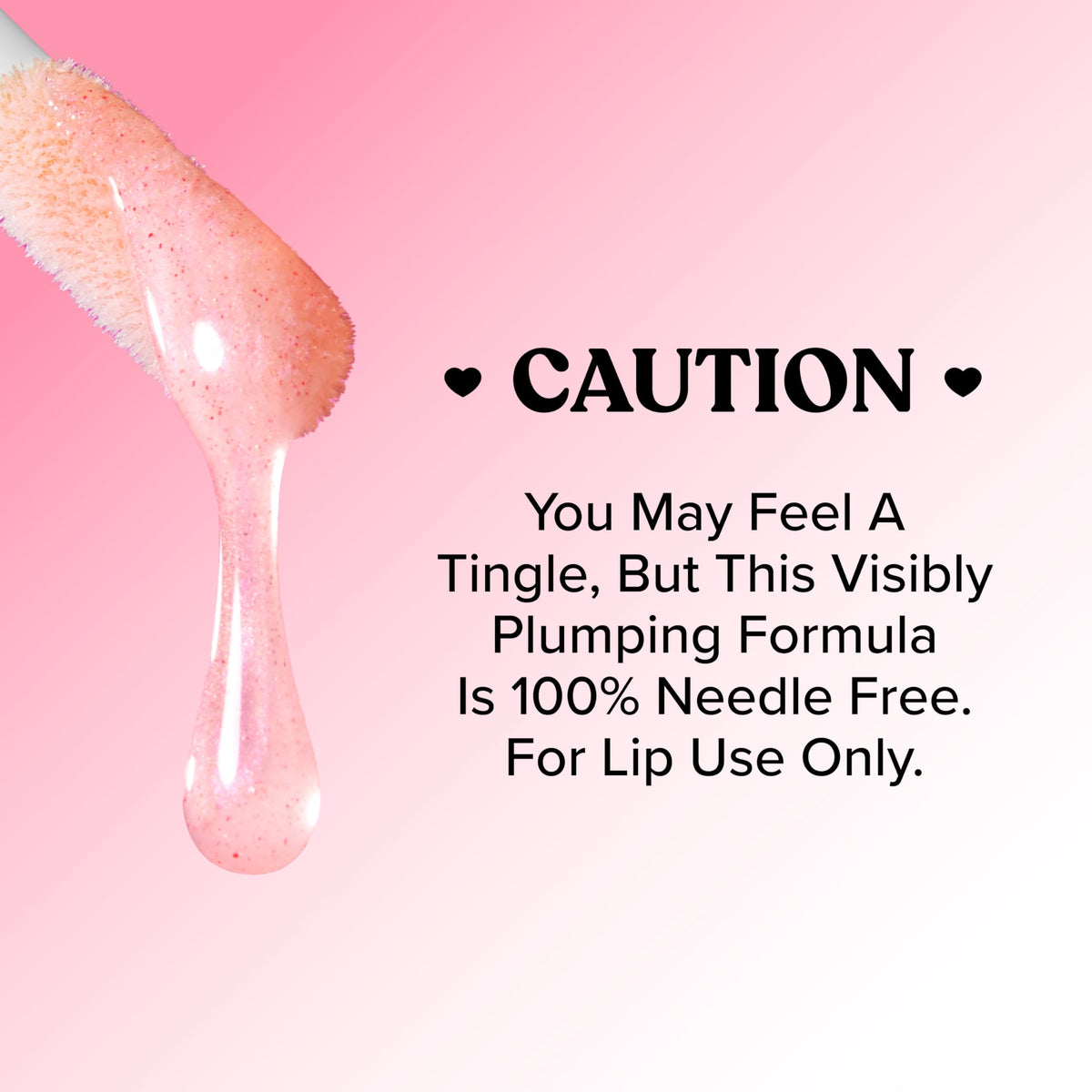 Too Faced Lip Injection Maximum Plump Gloss in natural light