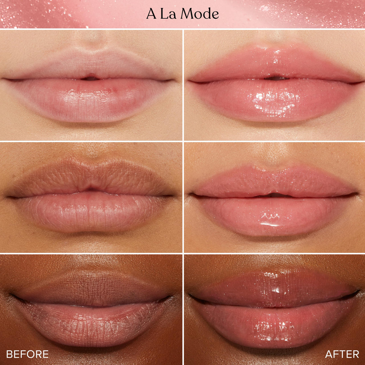 Too Faced Lip Injection Maximum Plump Gloss on lips