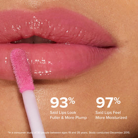 Too Faced Lip Injection Maximum Plump Gloss on lips
