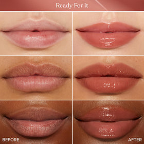 Too Faced Lip Injection Maximum Plump Gloss swatch on skin