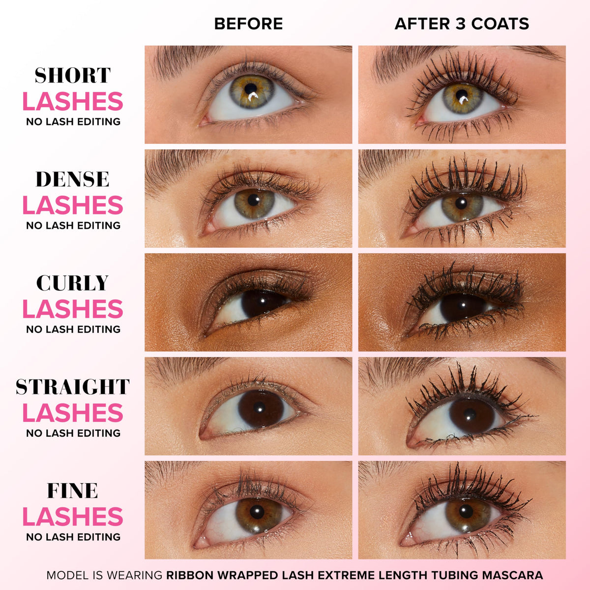 Too Faced Ribbon Wrapped Lash Mascara brush close-up