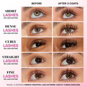 Too Faced Ribbon Wrapped Lash Mascara brush close-up