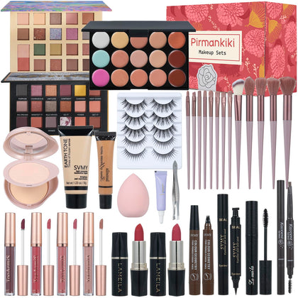 TooAemiS All-in-One Makeup Set front view with various makeup products