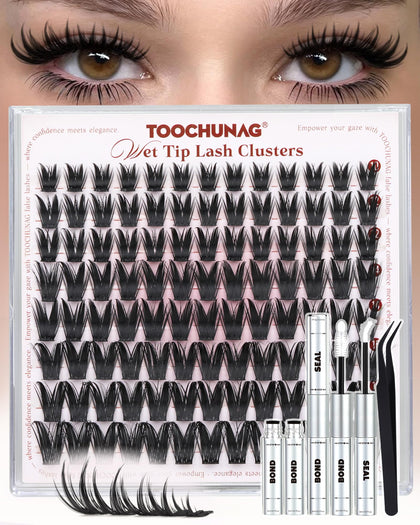 TOOCHUNAG Bunny Eyelash Clusters Kit with packaging front view
