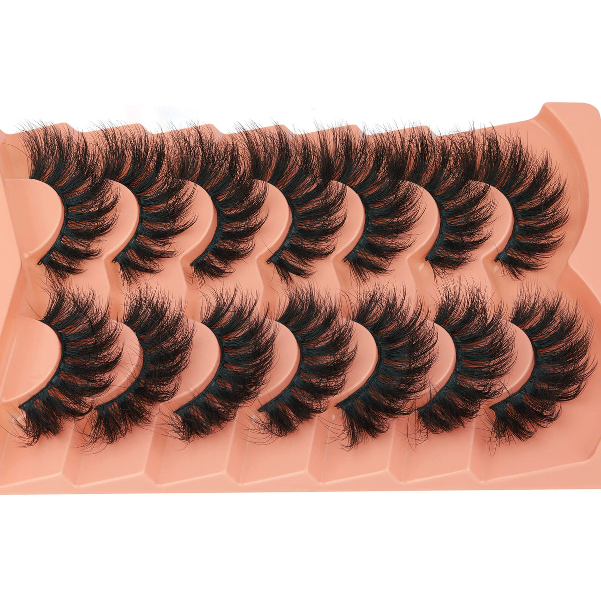 TOOCHUNAG Fluff Eyelashes 8D Fox Eye 18mm on model