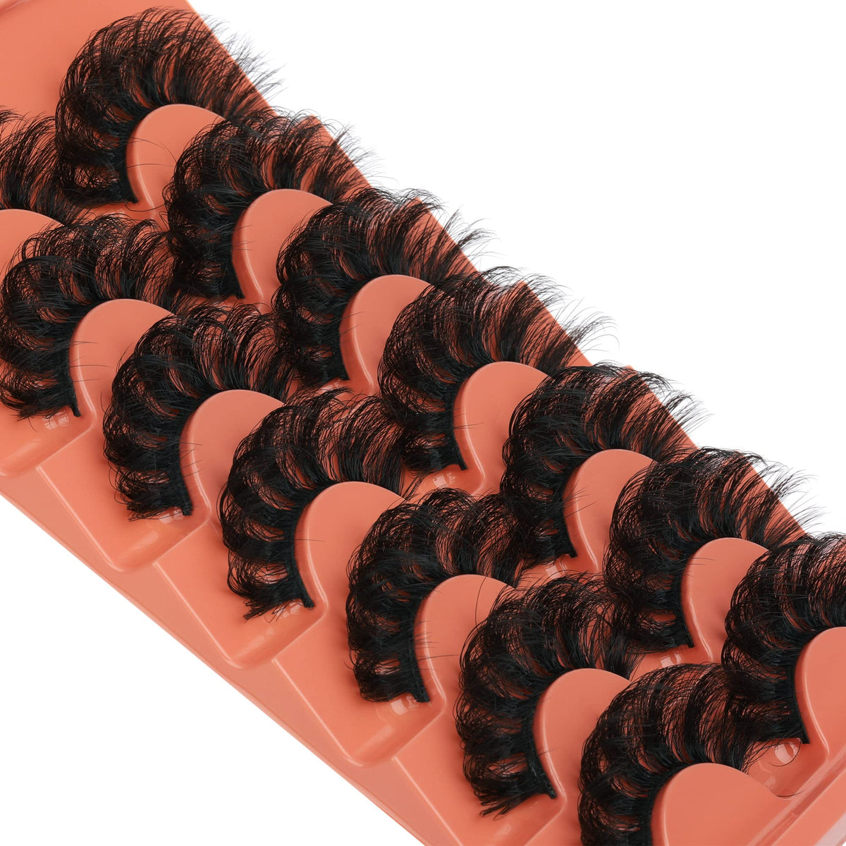 TOOCHUNAG Fluffy False Eyelashes with makeup tools