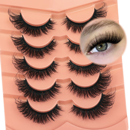 TOOCHUNAG Fox Eye Lashes multipack front view
