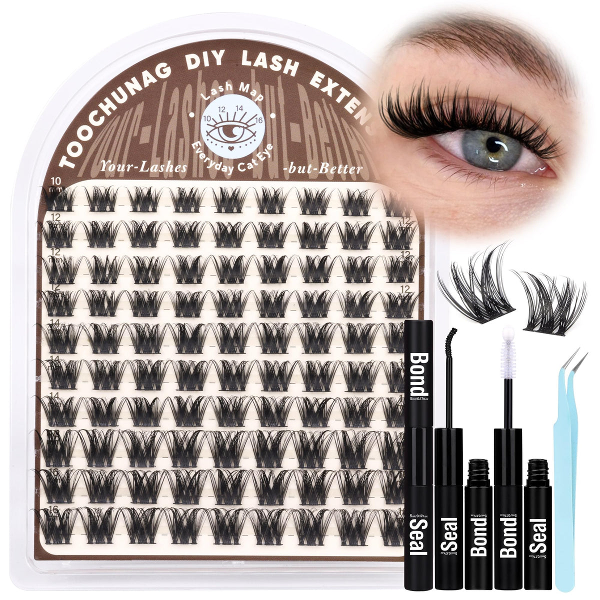 TOOCHUNAG Lash Extension Kit packaging front view