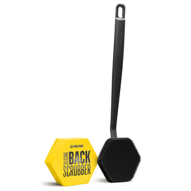 TOOLETRIES Silicone Back Scrubber charcoal model front view