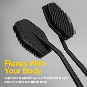 TOOLETRIES Silicone Back Scrubber flexible bristles detail
