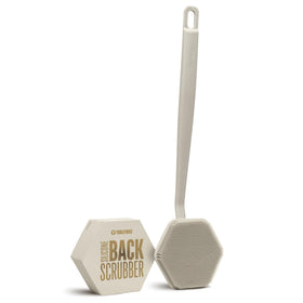 TOOLETRIES Silicone Back Scrubber in sand colour front view