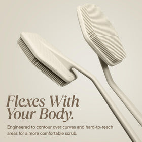TOOLETRIES Silicone Back Scrubber with ergonomic handle