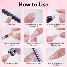 Tools included with Makartt Poly Nail Gel Set