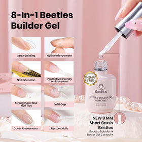 Top coat from the beetles Nail Tips Glue Kit