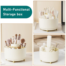 Top view of Diesisa Makeup Brush Holder with five compartments