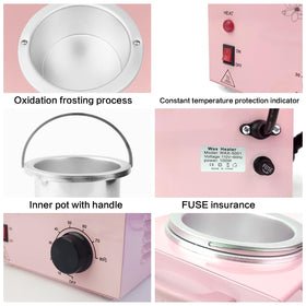 top view of folconroad wax warmer with temperature gauge