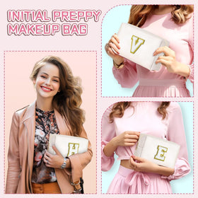TOPEAST Preppy Makeup Bag packaging display