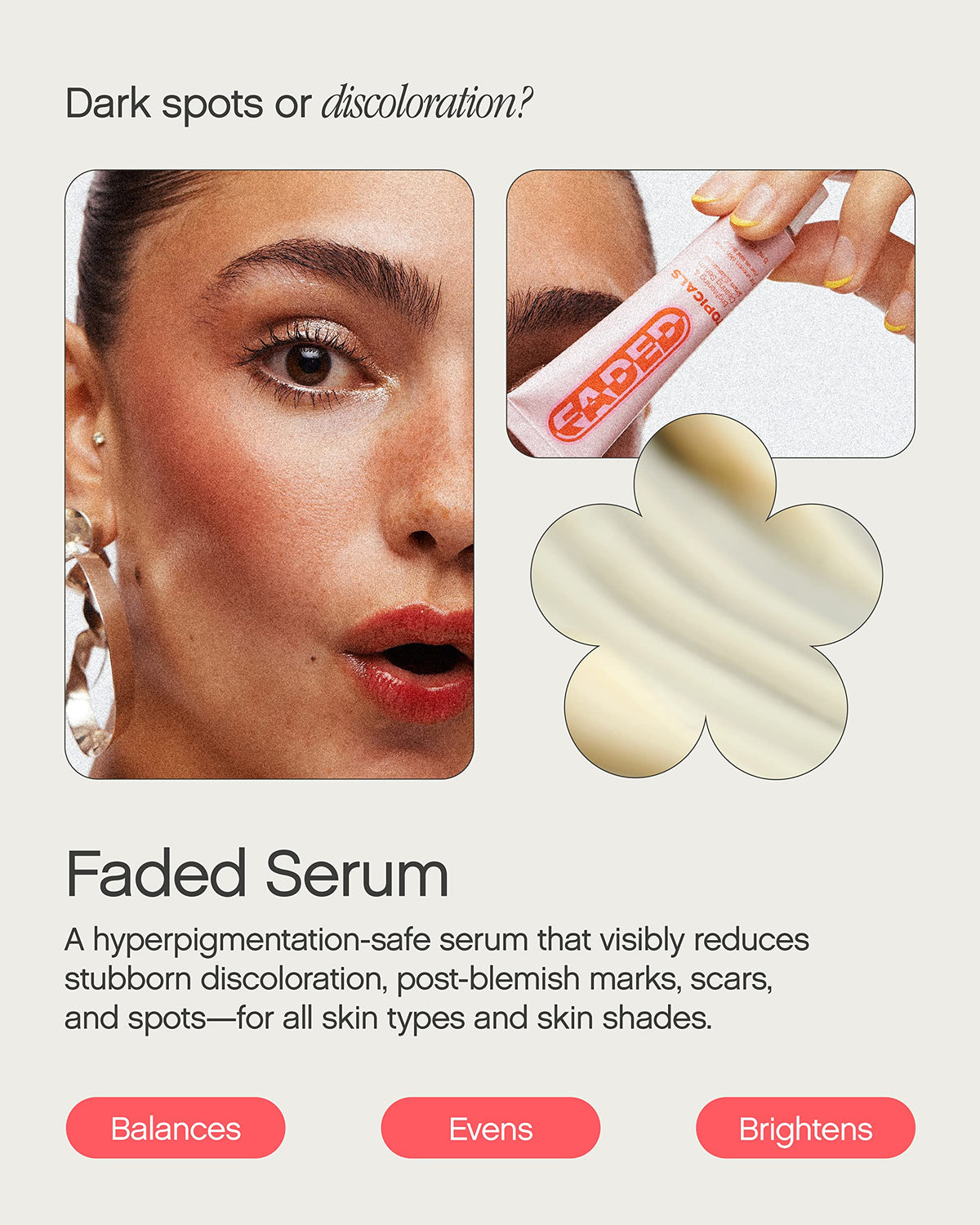 Topicals Faded Brightening Serum 0.5 Fl Oz side view