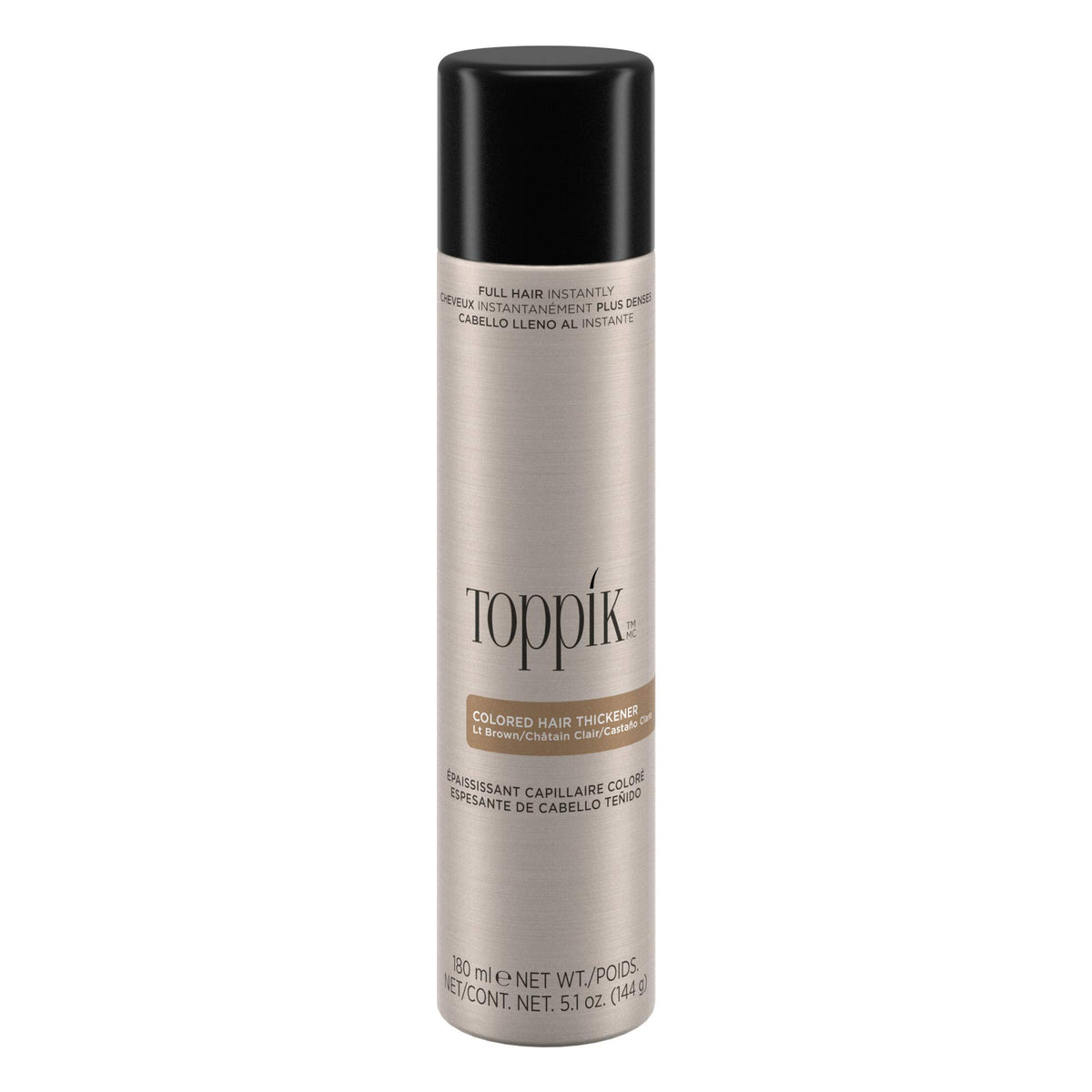 TOPPIK Colored Hair Thickener Spray Light Brown front view