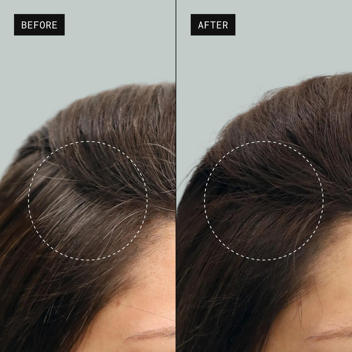 TOPPIK Colored Hair Thickener Spray Light Brown in use
