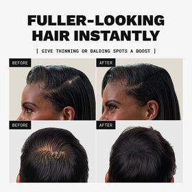 Toppik Hair Building Fibers application process