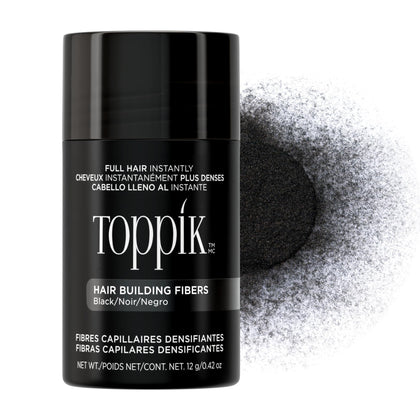 TOPPIK Hair Building Fibers Black 12g front view